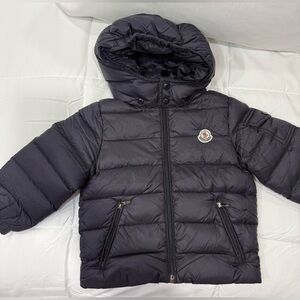 Moncler Dark Puffer Jacket with Hood